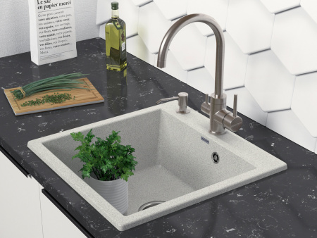 Кухонная мойка Paulmark GERA 60 PM205546-GR 55х45 цвет серый